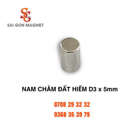 Nam châm đất hiếm D3x5mm
