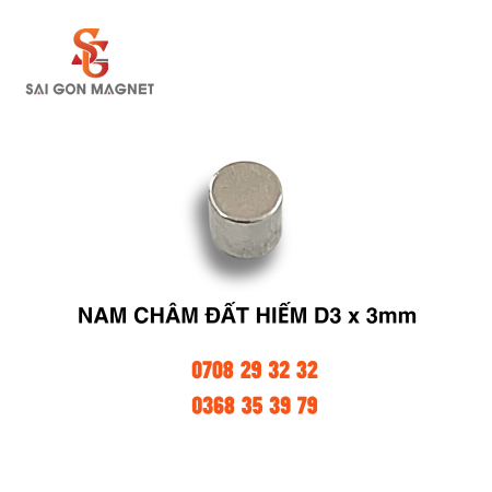 Nam châm đất hiếm D3x3mm