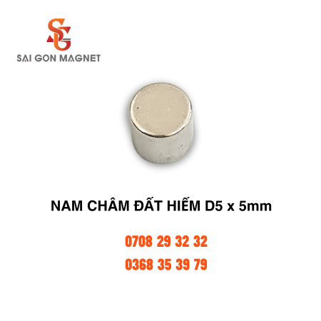 Nam châm đất hiếm D5x5mm